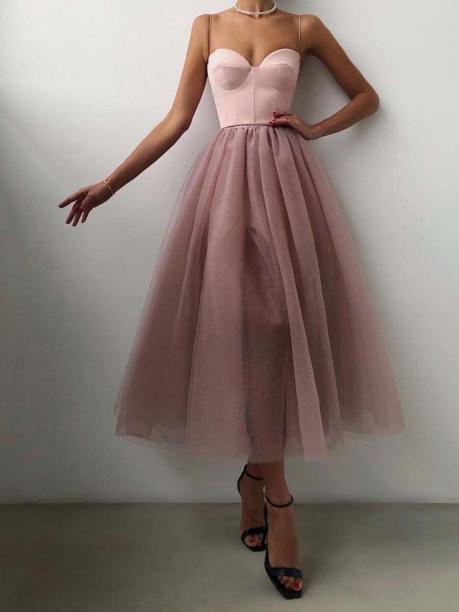 Women's Pretty Beautiful Straps Tulle Dress Wedding Dresses