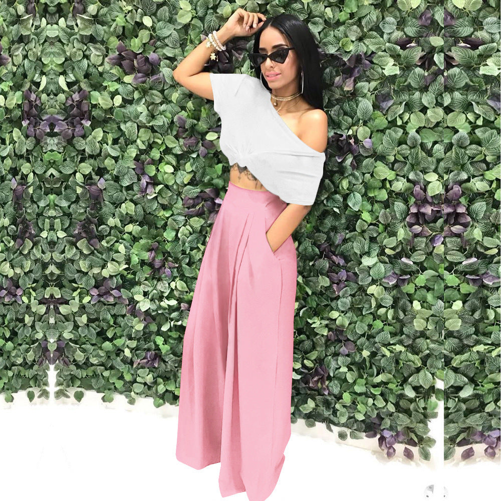 Fashion Personality Flared Wide Leg Casual Pants