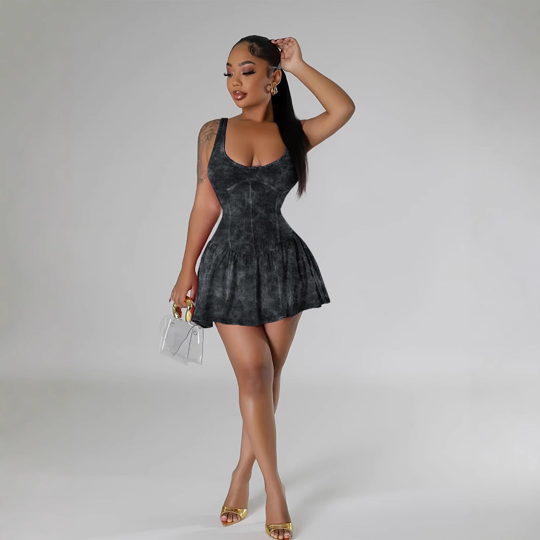 Sexy Hot Casual Distressed Printing Upgraded Dresses