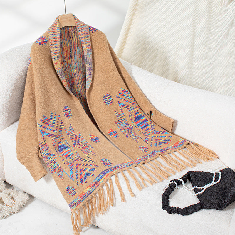 Women's Aztec Pop Geometric Jacquard Ethnic Style Knitwear