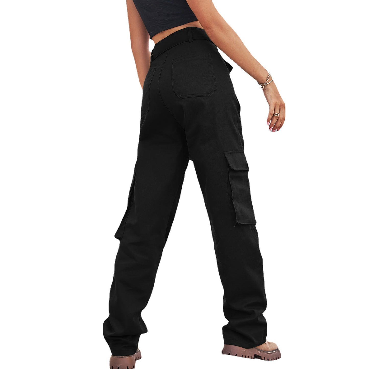Glamorous Washed Denim Casual Working Trousers Jeans