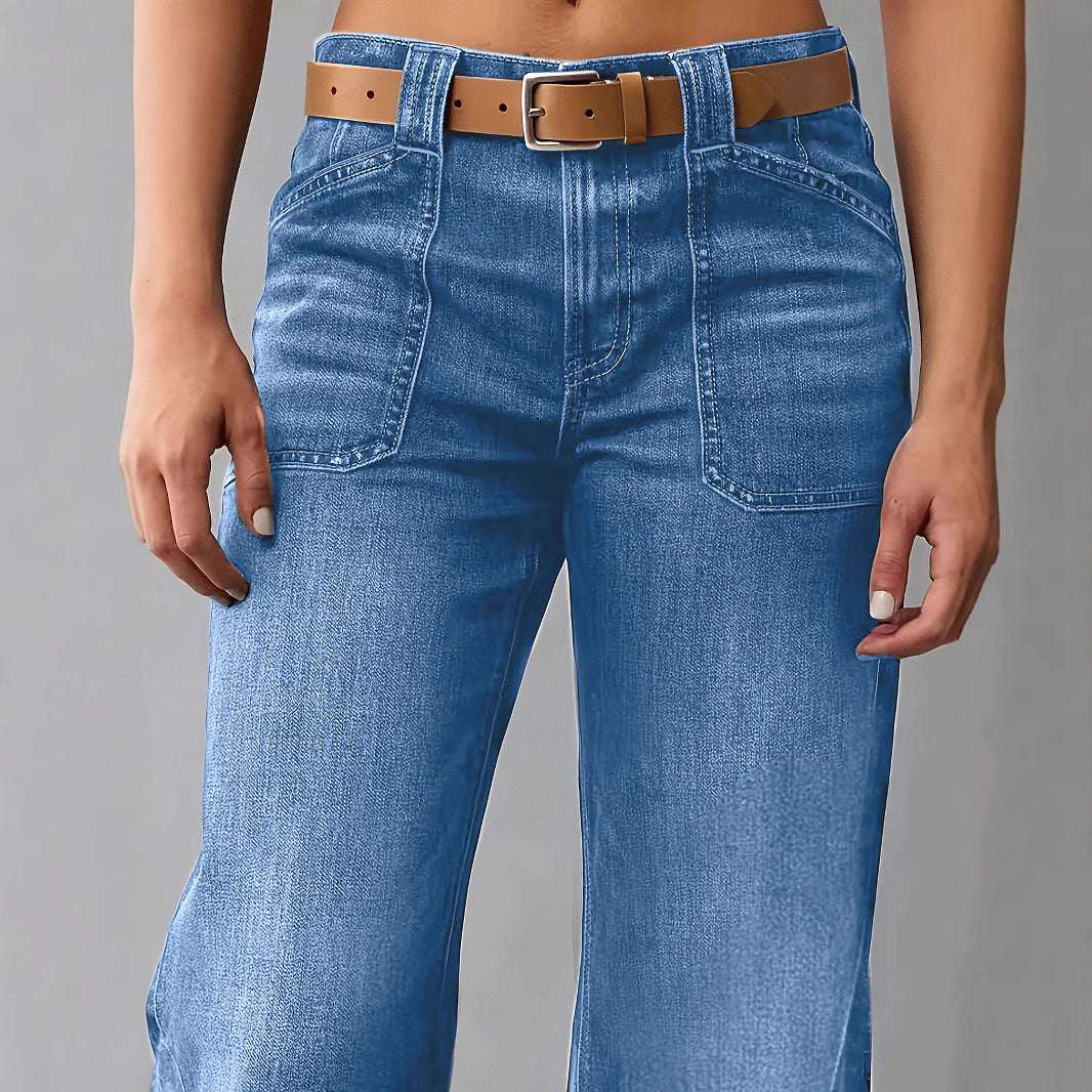 Women's Long High Quality Fashion Casual Four Jeans