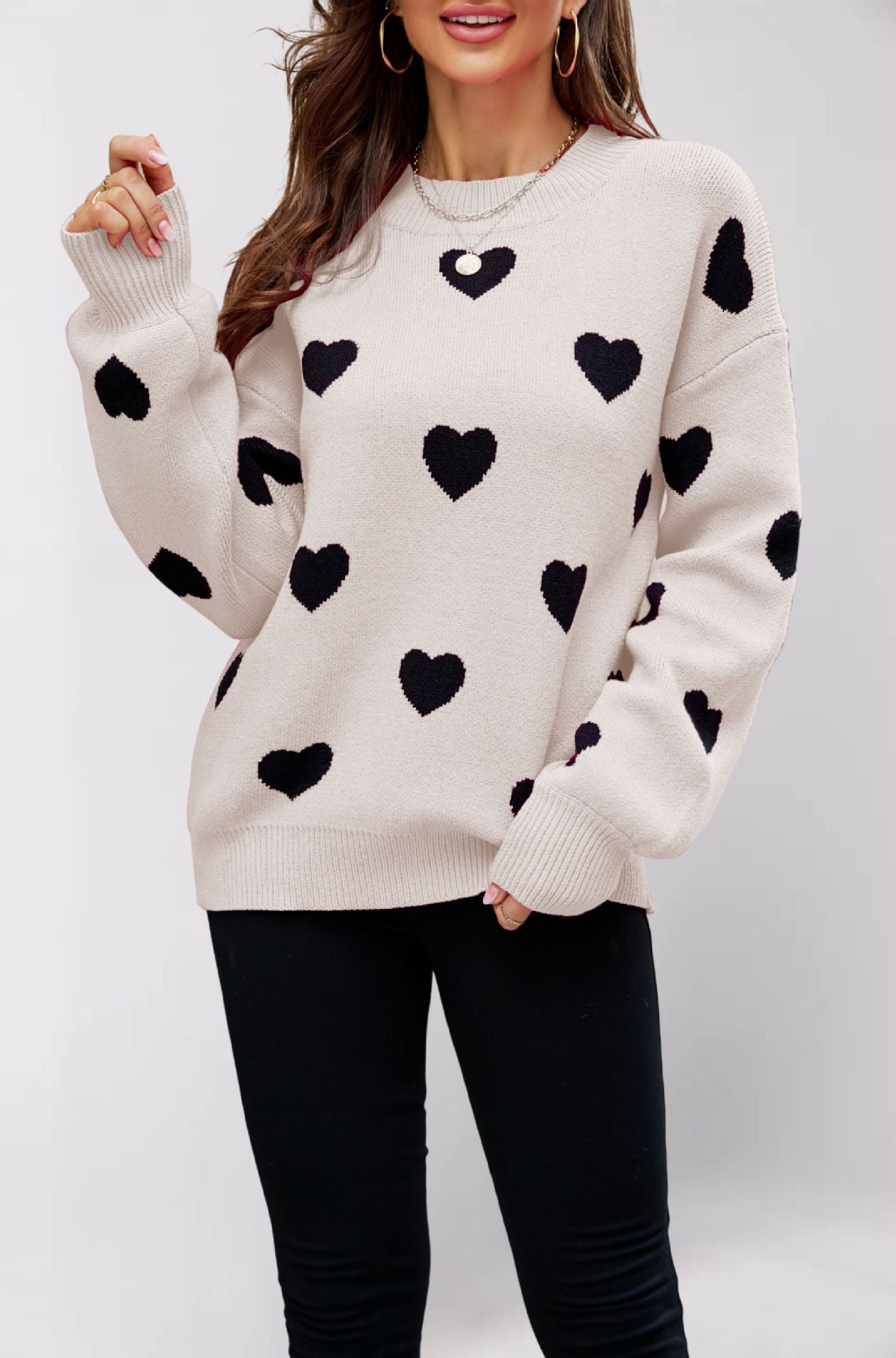 Women's Winter Valentine's Day Love Pullover Oversized Sweaters
