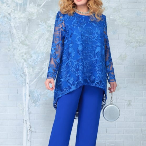 Women's Dress Lace Embroidery Two-piece Cocktail Dresses