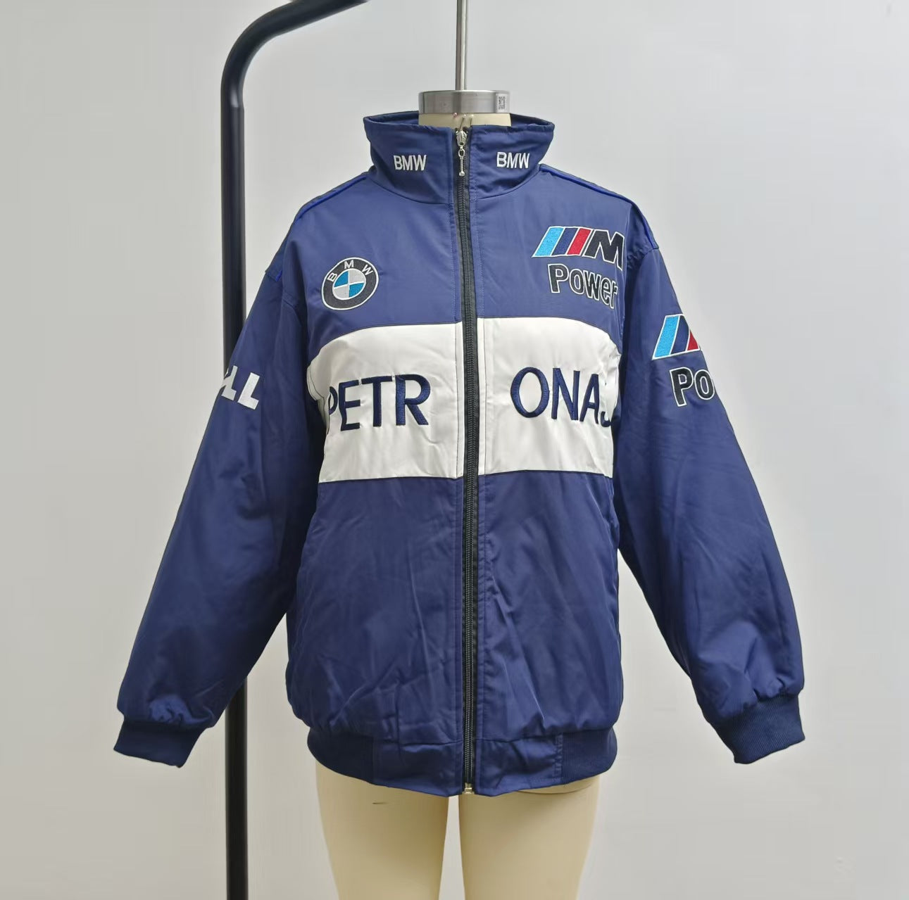 Glamorous Classic Embroidered Printed Motorcycle Baggy Coats