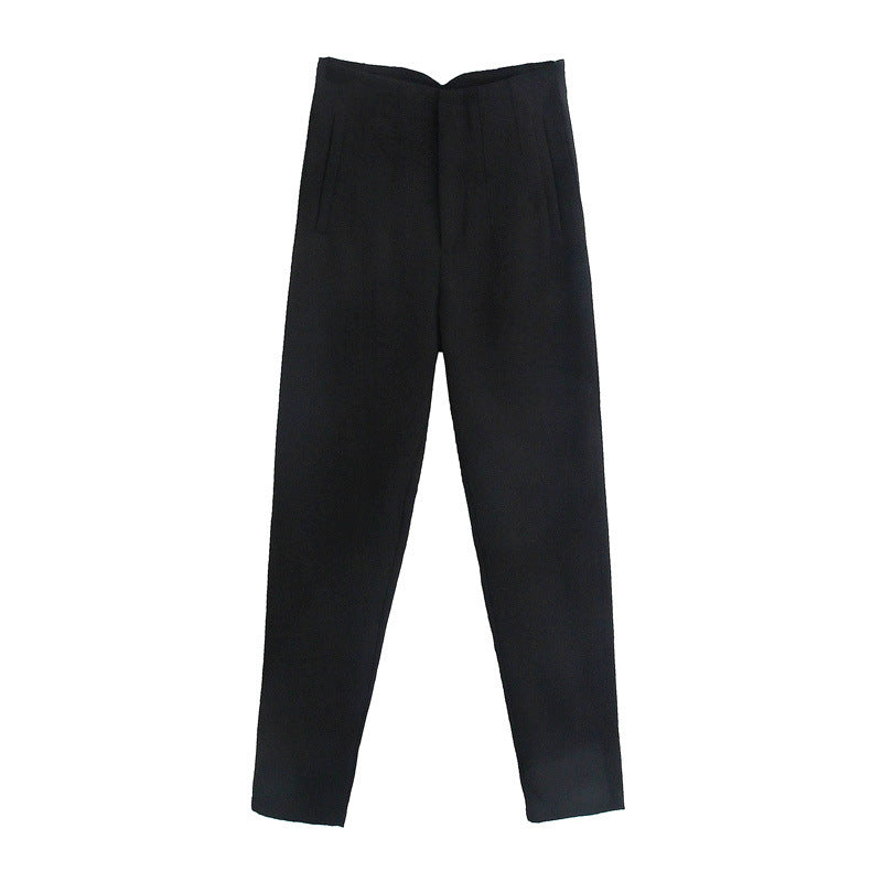 Autumn High Waist Slimming Solid Color Pants