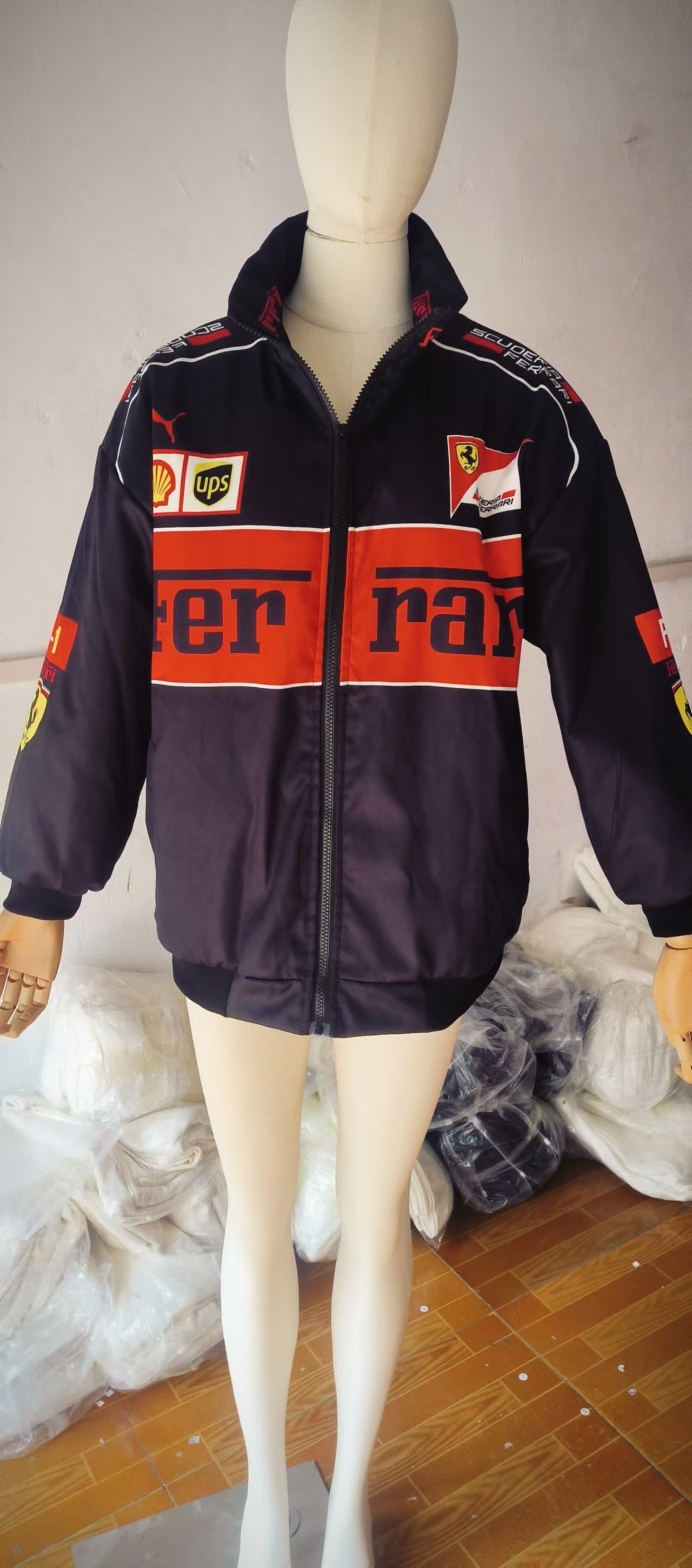 Black Casual Loose Long Sleeve Search Jackets