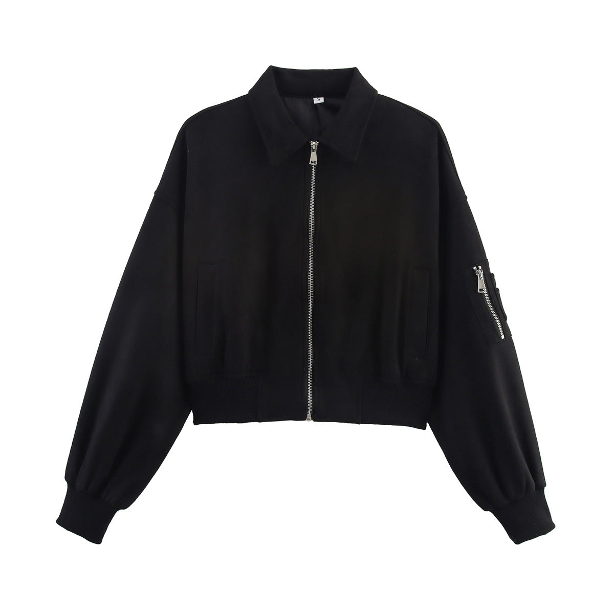 Women's New Glamorous Suede Texture Flight Jackets
