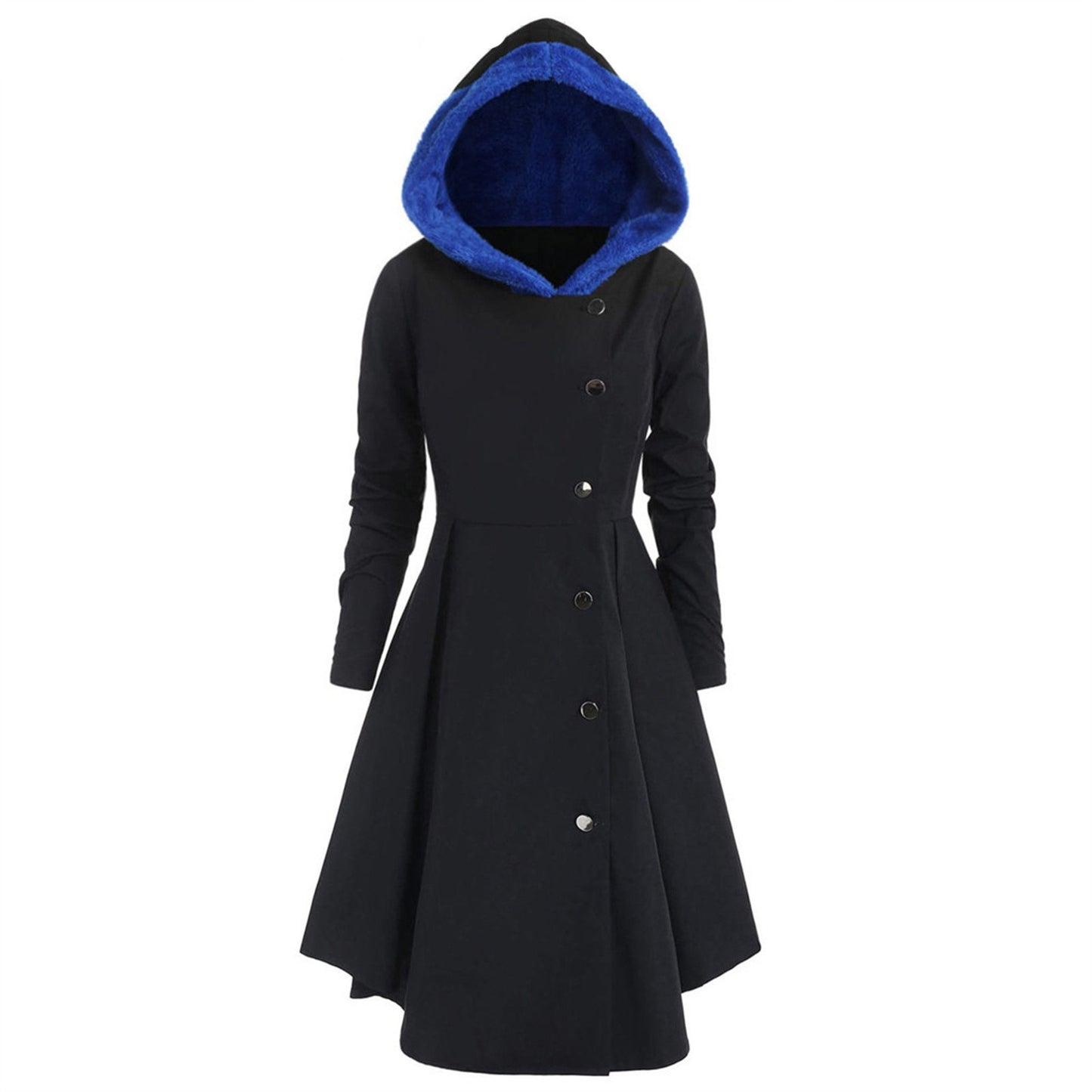 Women's Long Woolen Halloween Style Clothes Christmas Coats