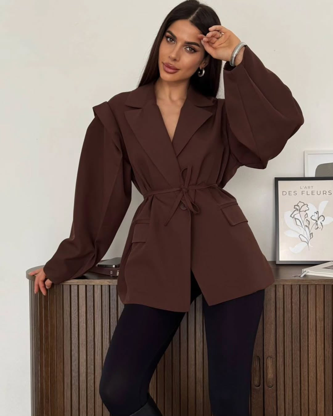 Women's High-grade Temperament Commute Padded Shoulder Blazers