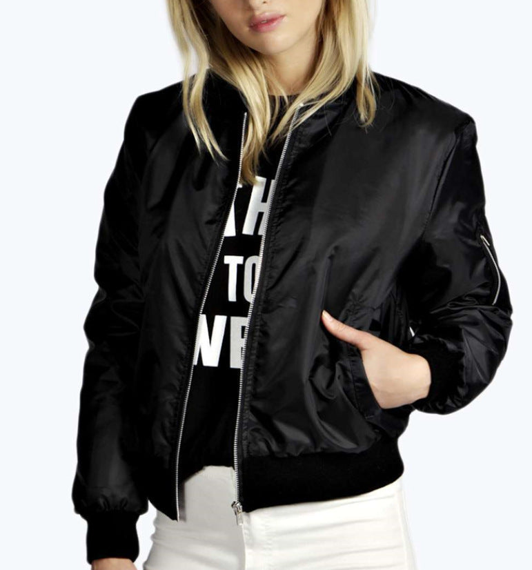 Popular Attractive Classic Chic Zipper Outer Jackets