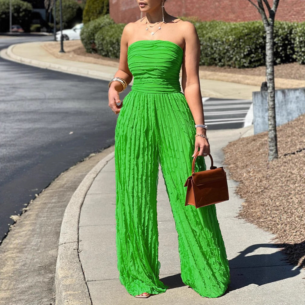 Cross Mirror Solid Color High Waist Suits