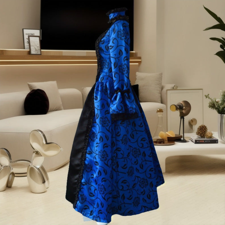 Retro Court Printed Dress Film Television Dresses