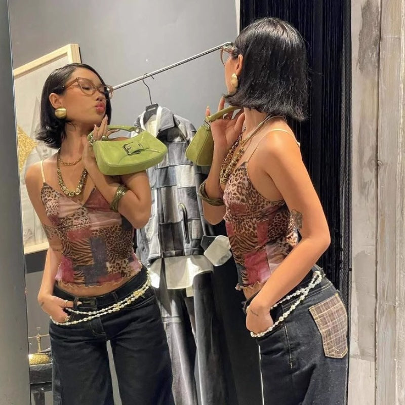 Color Contrast Patchwork Plaid Fashion Sexy Blouses
