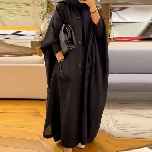 Women's Autumn Design Bat Loose Large Long Coats