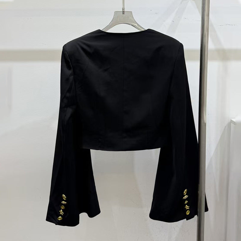 Women's Versatile Autumn High-grade Solid Color Design Coats