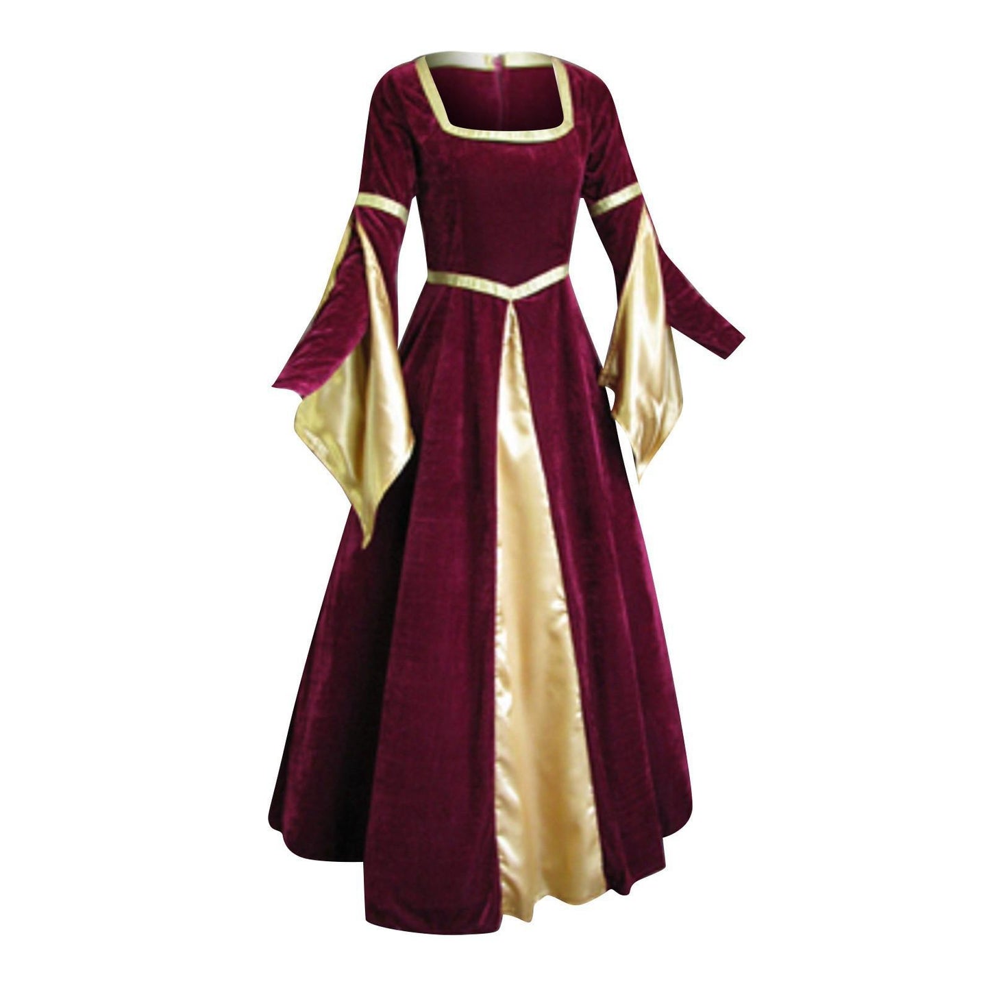 Women's Stylish Long-sleeved Dress Renaissance Medieval Dresses
