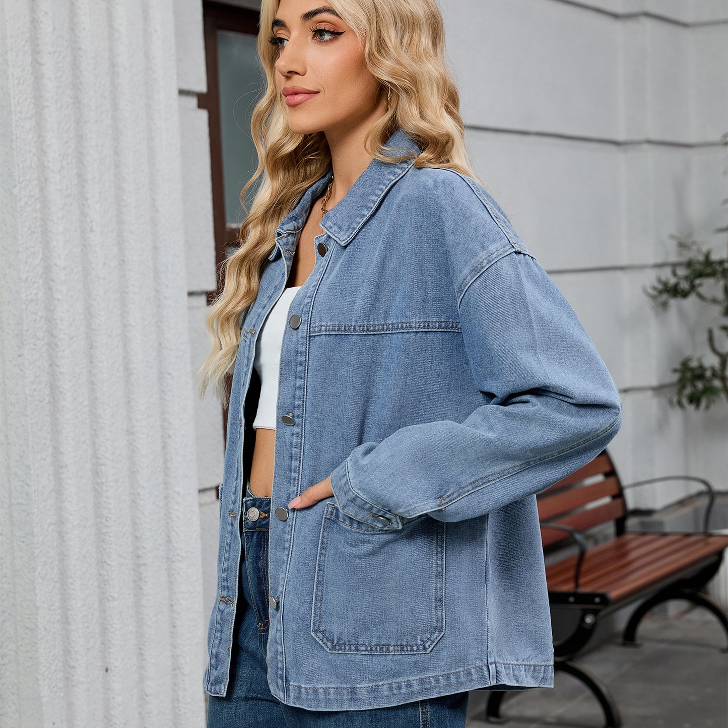 Women's American Retro Loose Casual Long-sleeved Early Jackets