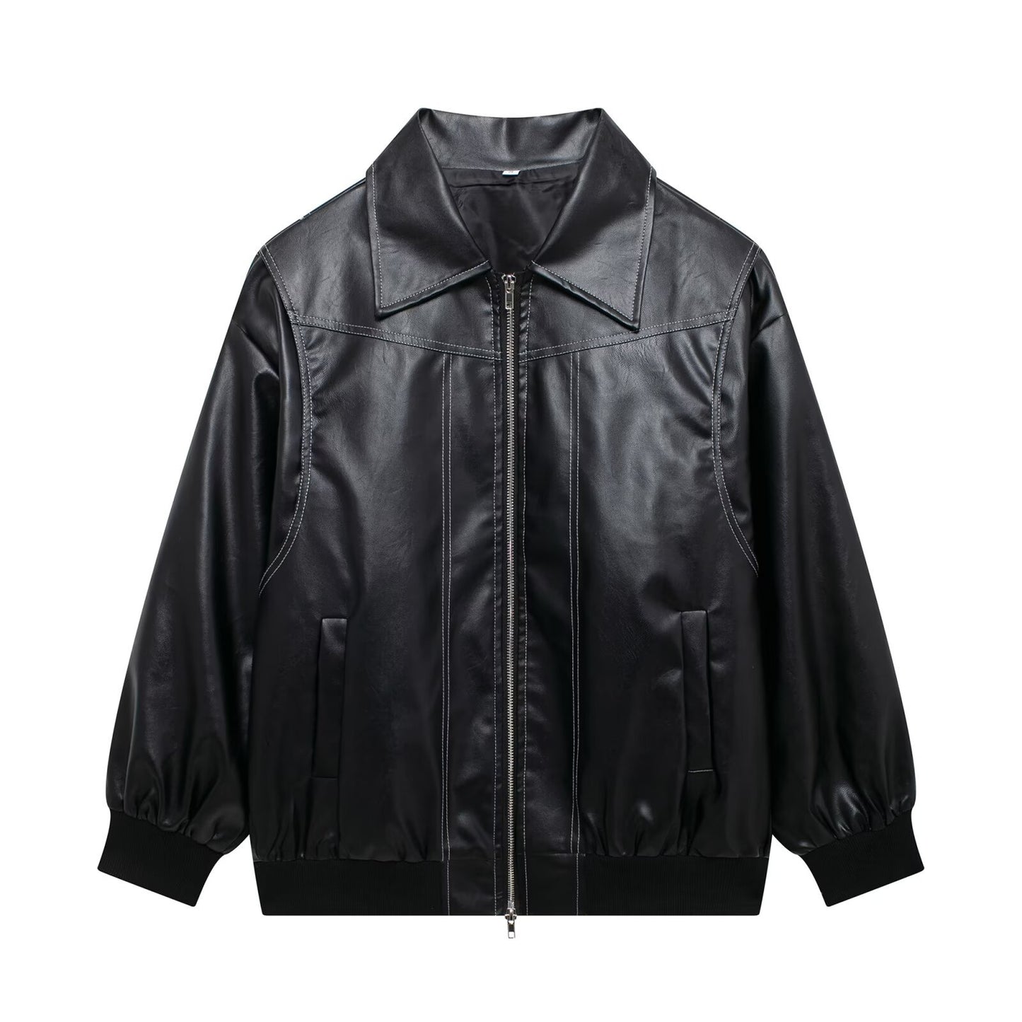 Women's Autumn American Retro Lapel Leather Jackets