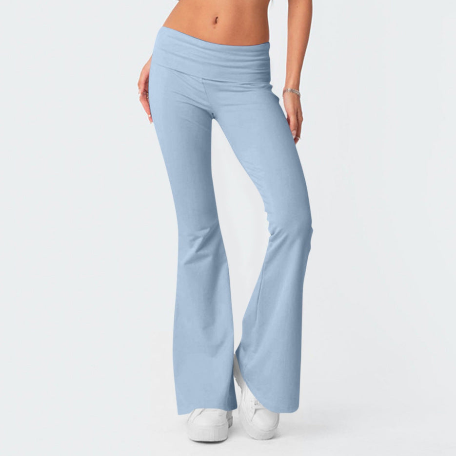 Women's Comfortable Slim Slimming Back Waist Low Pants
