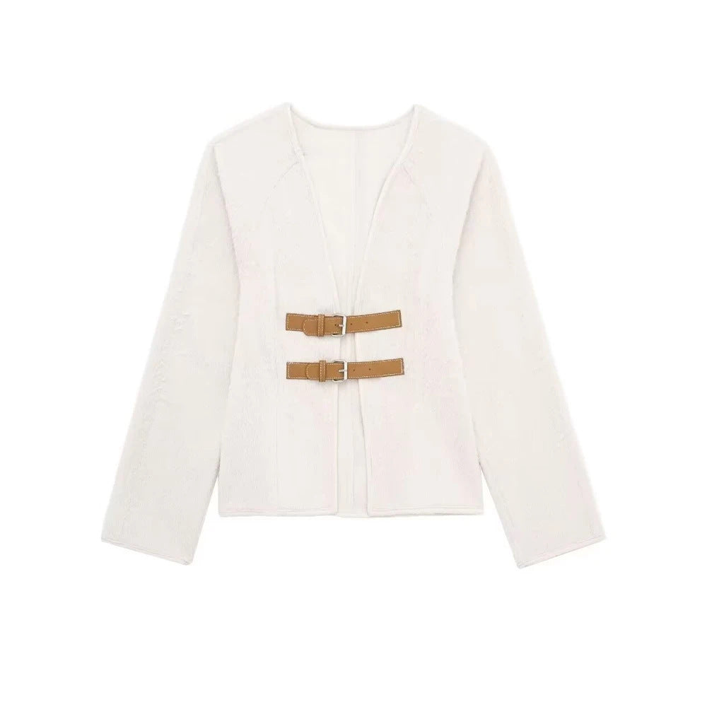 Women's Casual Comfortable Fashion Strap Soft Coats