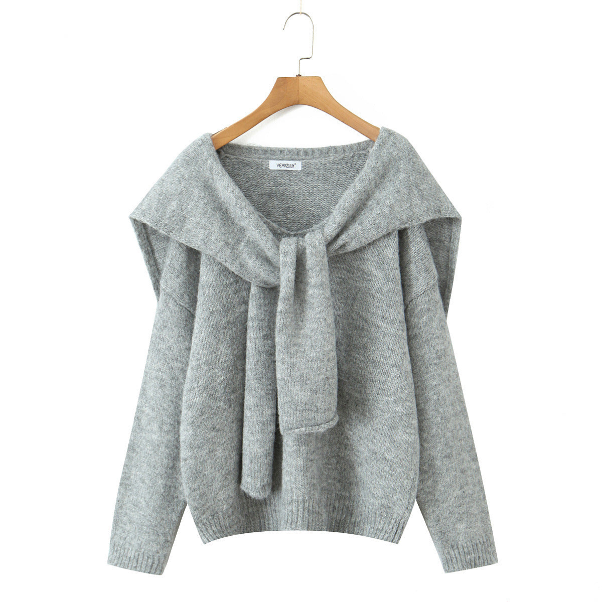 Women's Two-piece Set With Shawl Knitted Pullover Sweaters