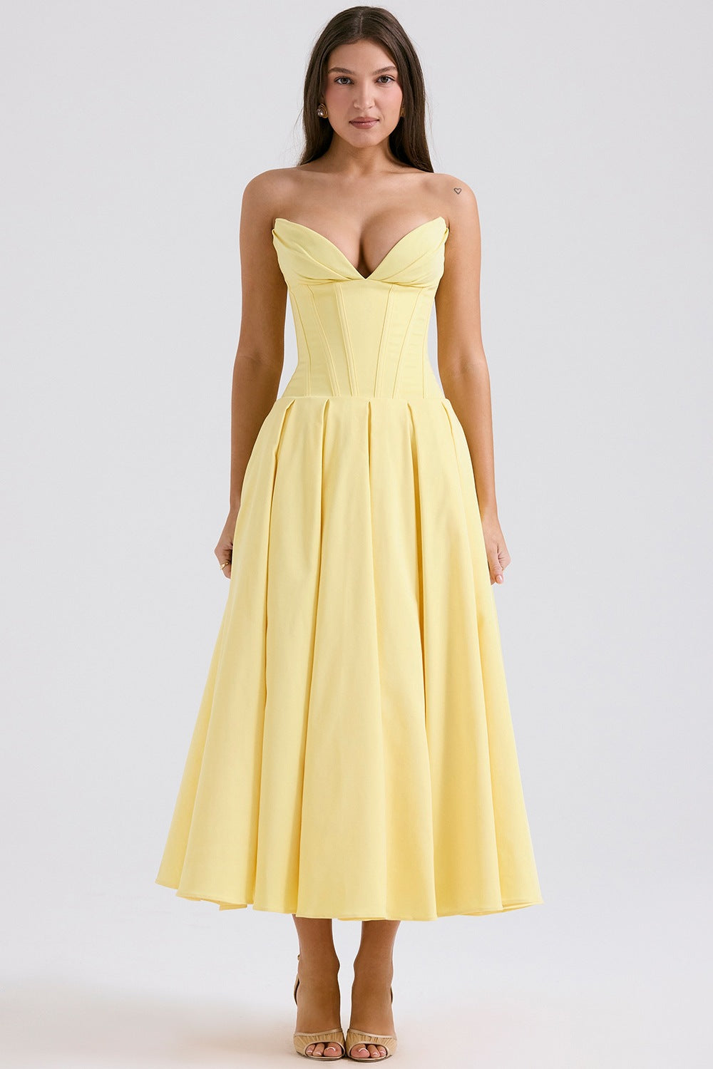 Women's Spring Dress Sexy Hot Sleeveless Mid-length Dresses