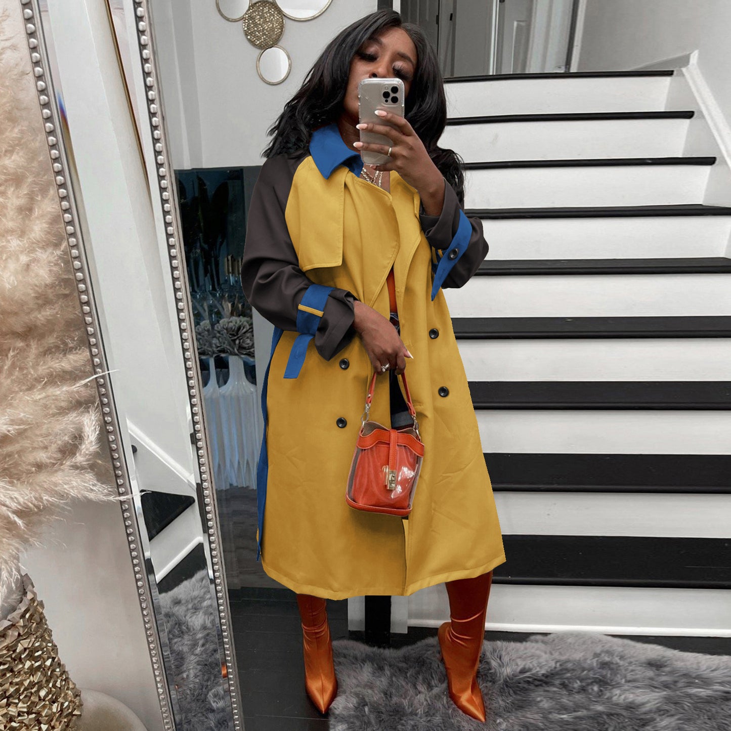 Women's Comfortable Fashion Casual Trench Overcoat Coats