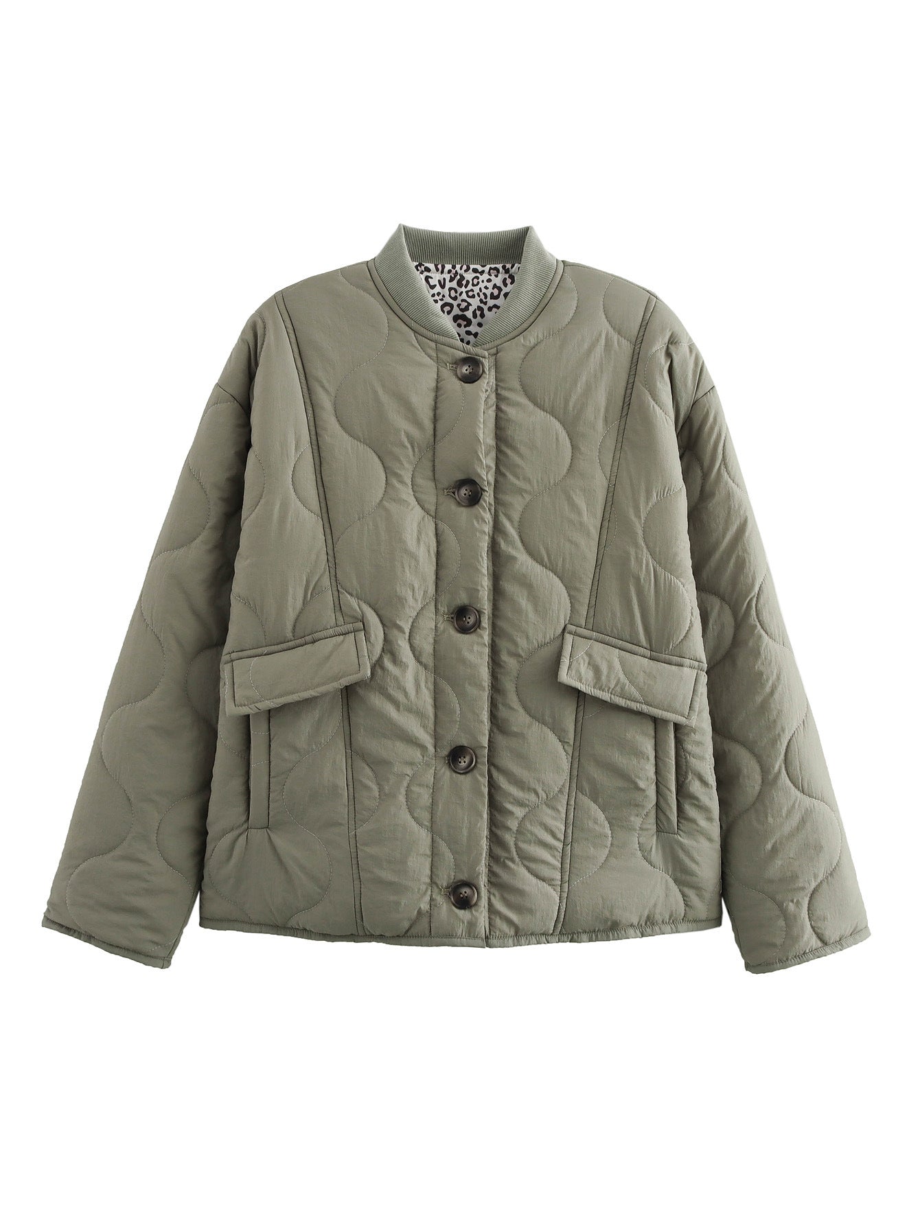 Women's Quilted Button Cotton Fashion Comfortable Retro Jackets