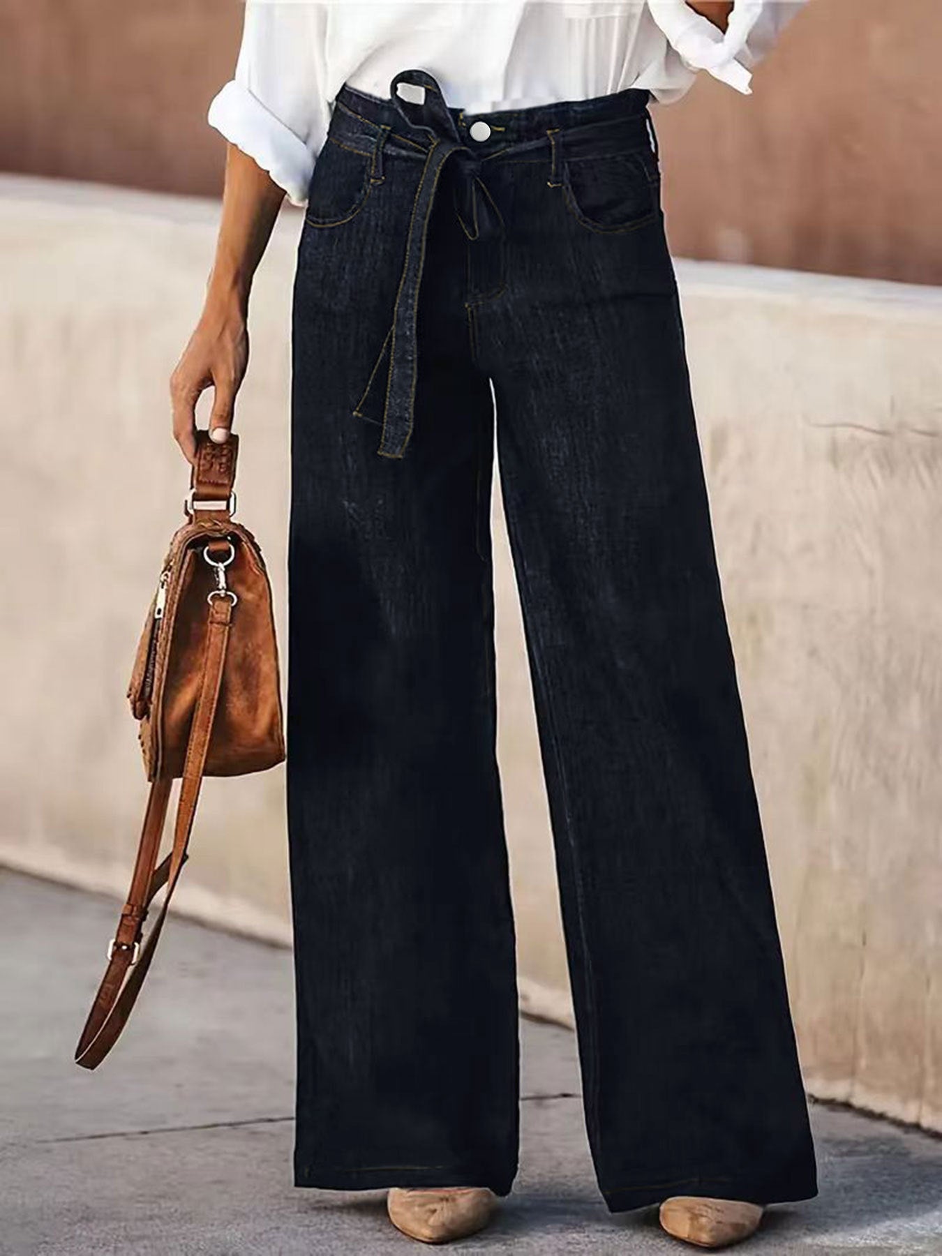 American Hot Retro Wide Leg Autumn Jeans