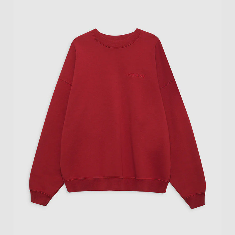 Women's Niche Classic Letter Embroidery Repaired Fleece Washing Sweaters