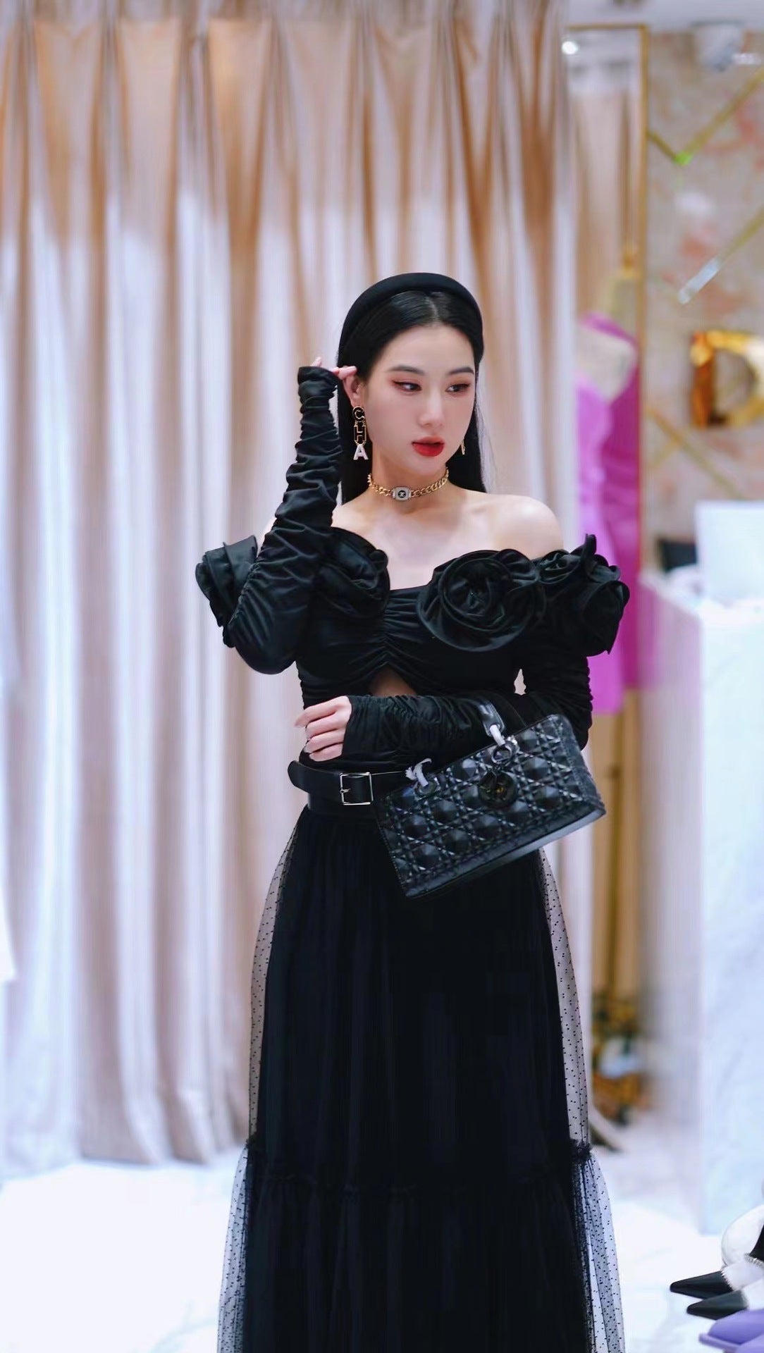 Summer Niche Design Two-way Three-dimensional Flower Slim Blouses