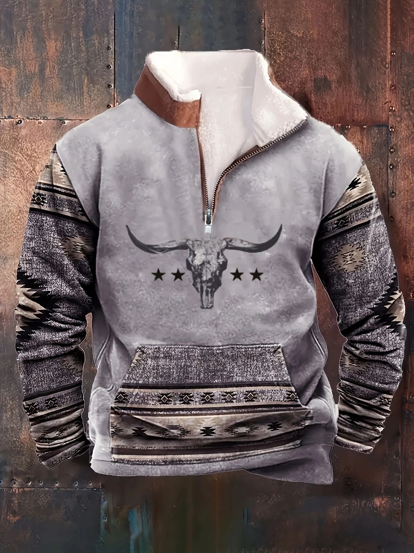 Men's Classic Pretty Digital Printed Long-sleeved Blouses