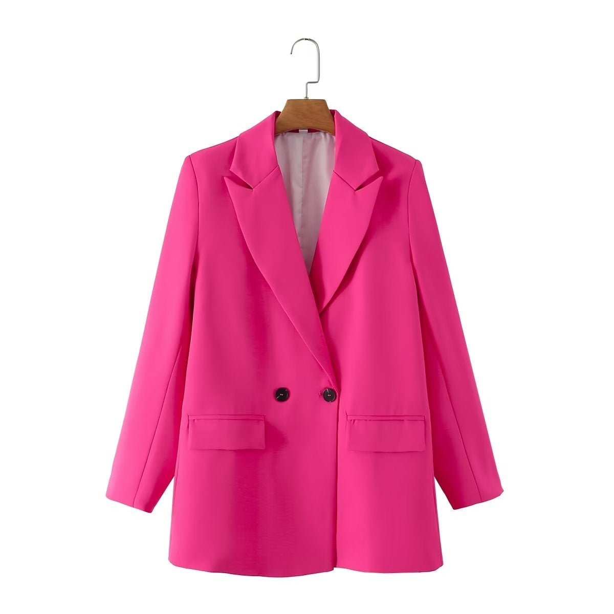 Women's Popular Beautiful Simple Loose Double-breasted Blazers