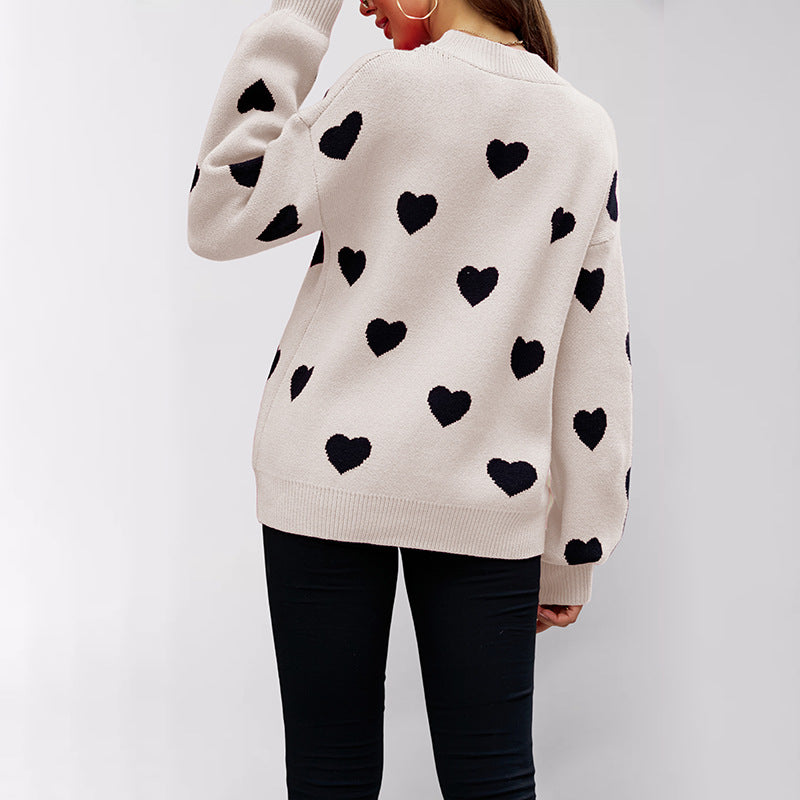 Women's Winter Valentine's Day Love Pullover Oversized Sweaters