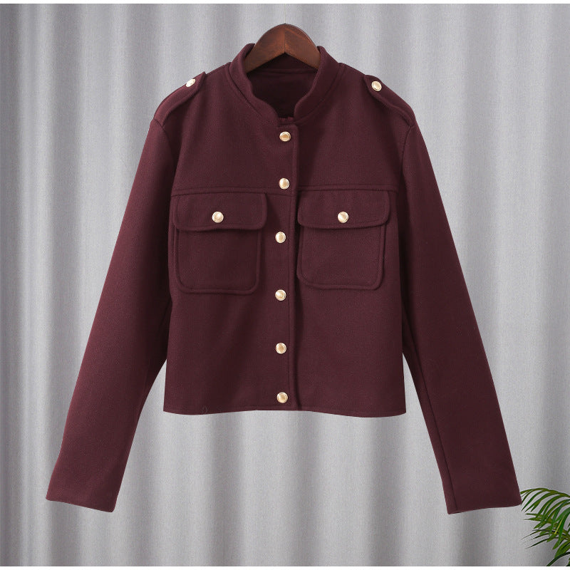 Women's Sleeve Zipper Leather Fashion Commuter Jackets