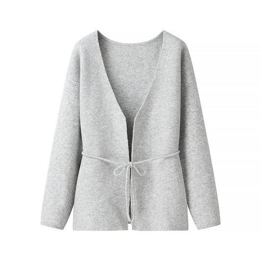 Women's Spring Street Fashion Long Sleeve Simple Cardigans