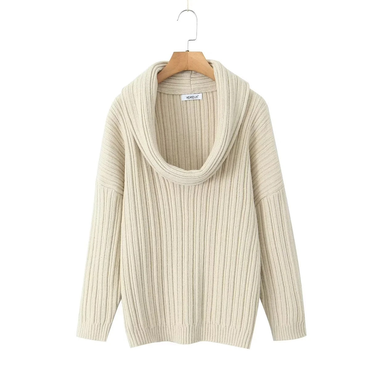 Women's Design Sense Sexy Thickened Jumper Winter Loose Knitwear
