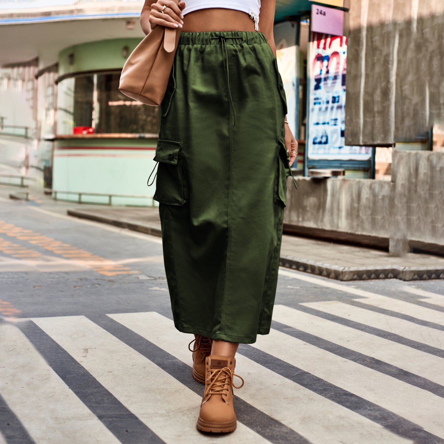 Women's Graceful Beautiful Classy Drawstring Denim Skirts