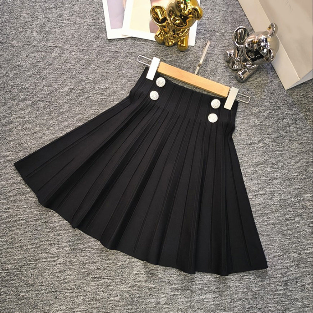 Elegant Pleated Slimming Flounce Hem Outfit Suits