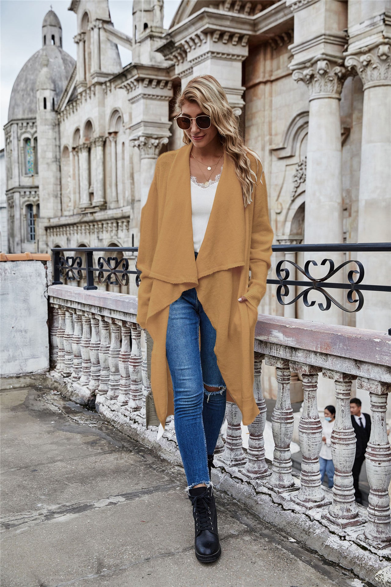 Women's Winter Long Personality Fashion Ol Knitted Knitwear