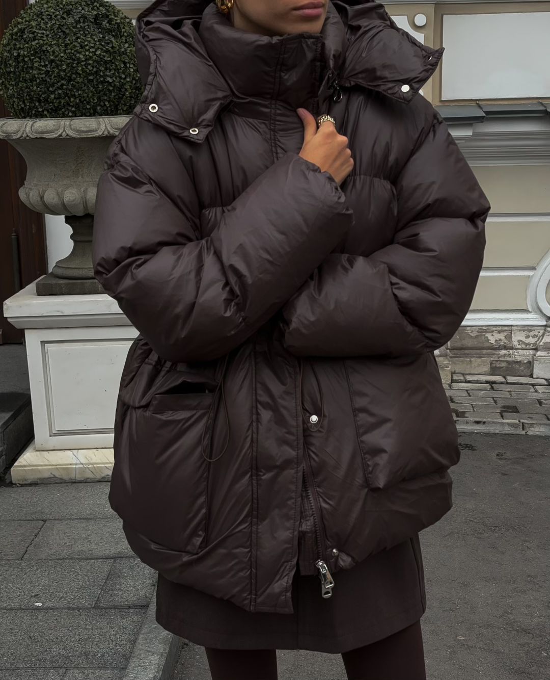 Color Zipped Warm Hooded Comfort Casual Coats