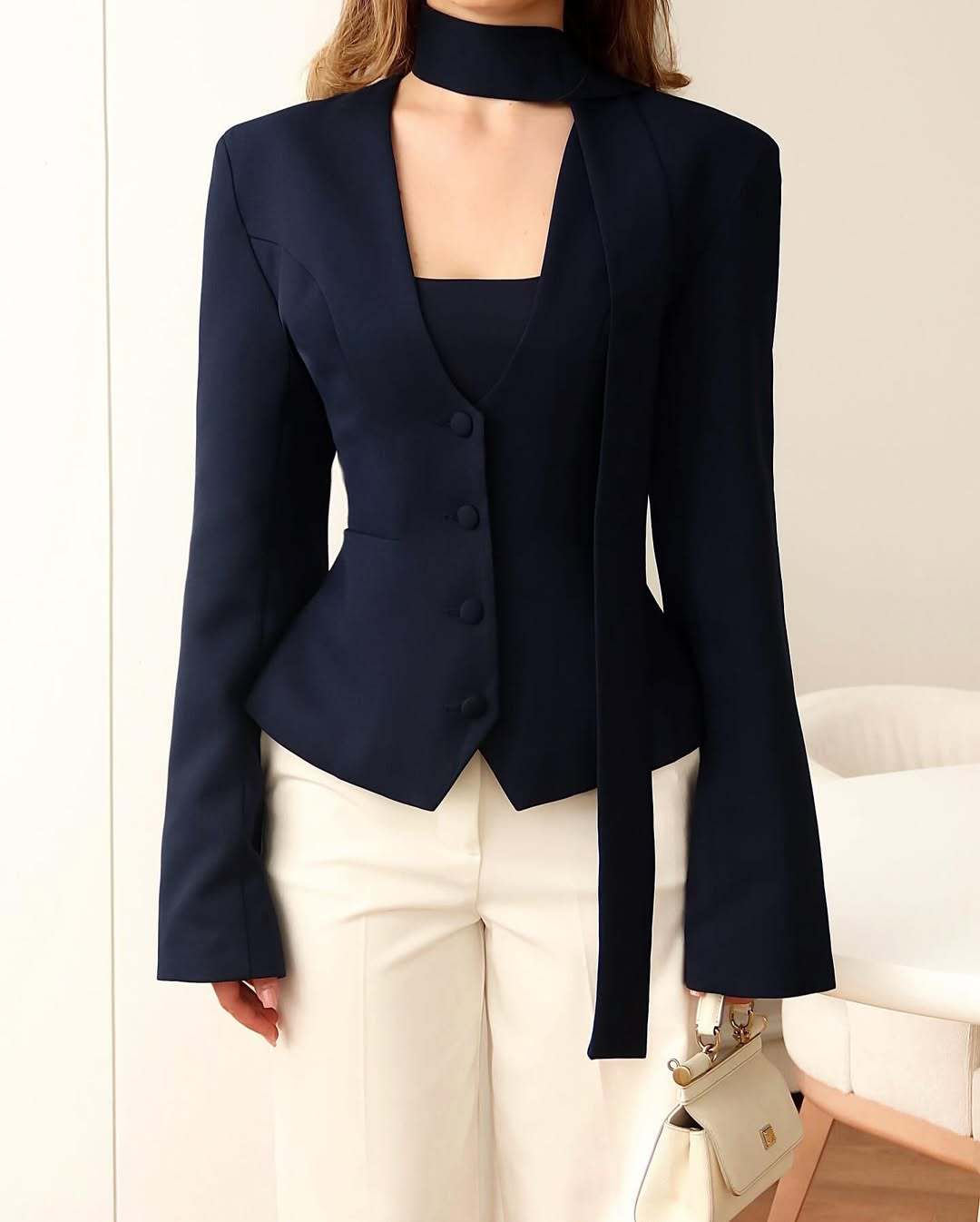 Women's Spring High-grade Versatile Long Sleeve Blazers