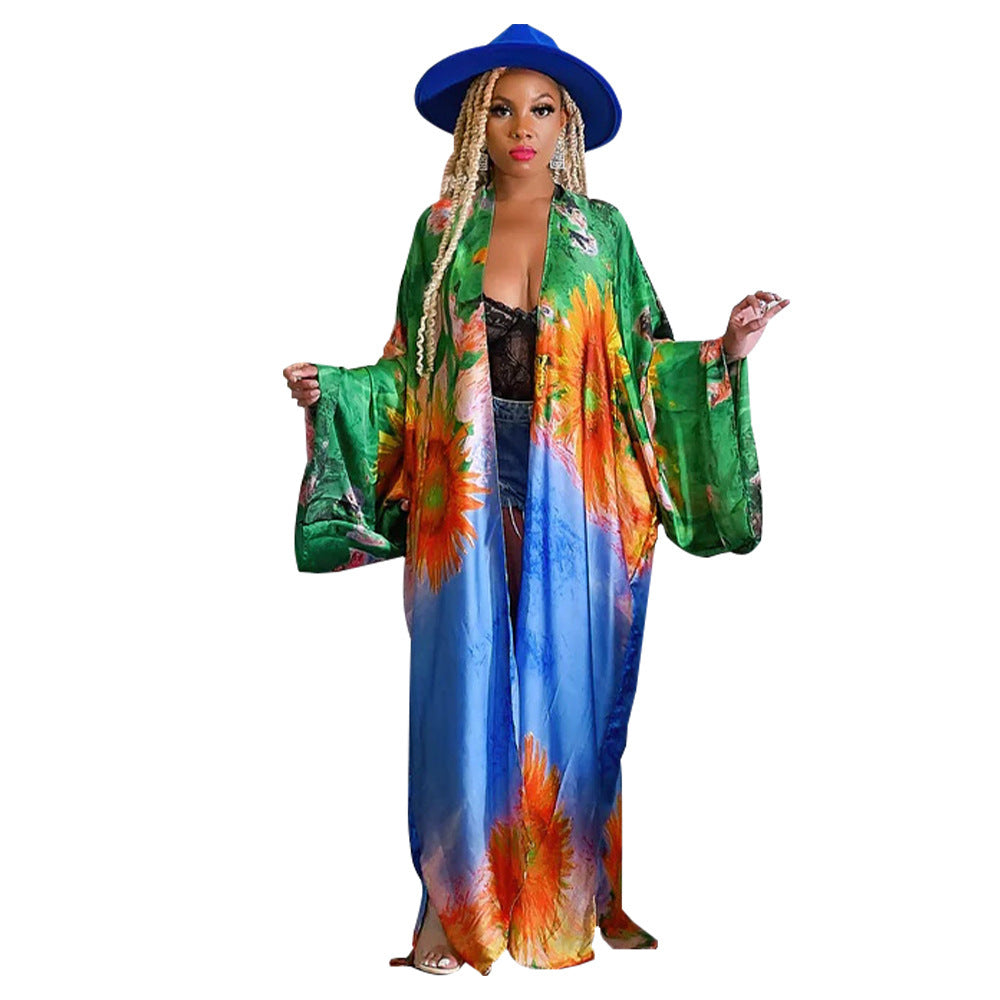 Women's Artificial Silk Fashion Casual Trench Coats
