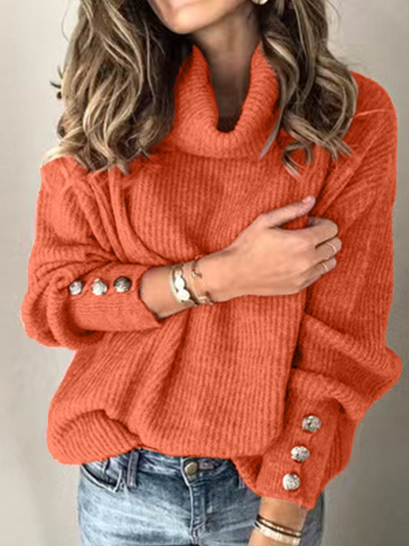 Graceful Charming Classic Fashion Women's Turtleneck Sweater