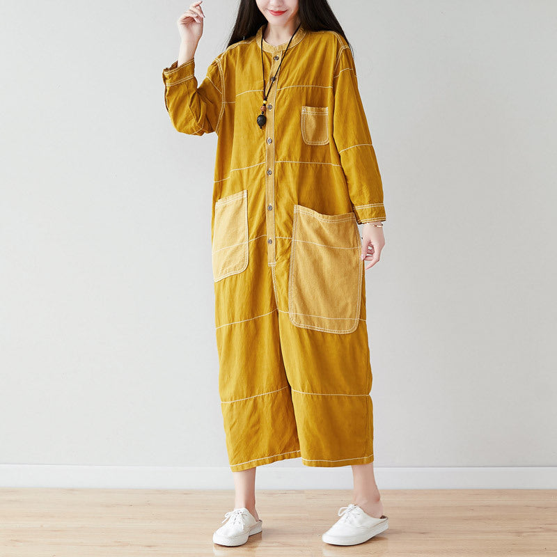 Round Neck Cropped Large Slimming Cotton Linen Personalized Pants