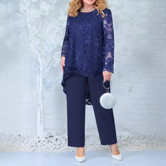 Women's Dress Lace Embroidery Two-piece Cocktail Dresses