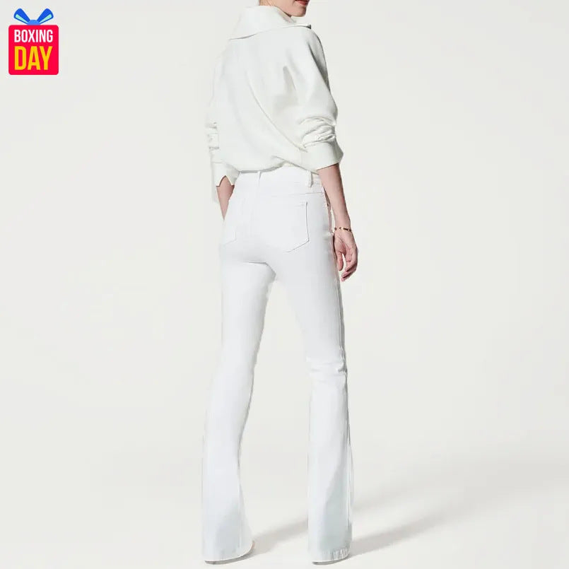 Women's Cool Tight Stretch Flared Trousers Jeans