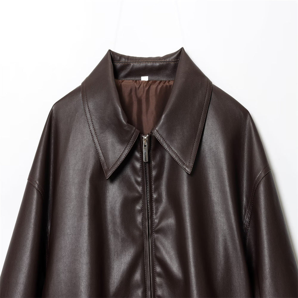 Women's Autumn Fashion Casual Hipster Zipper Imitation Clothing