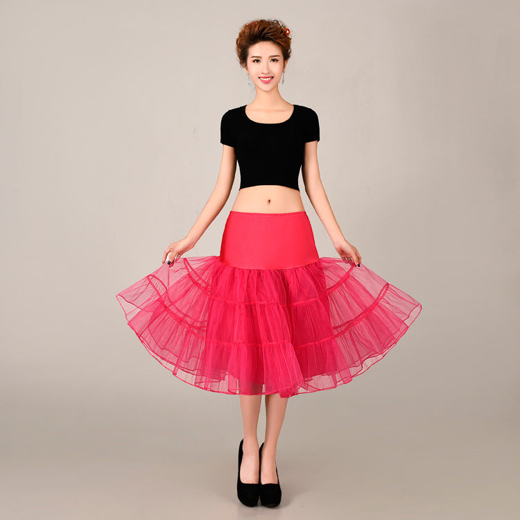 Boneless Gauze Crinoline Violent Color Slip Wedding Dresses